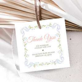 A Little Wildflower Baby Shower Bedankjes Labels