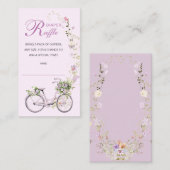 A Little Wildflower Baby Shower Diaper Raffle Informatiekaartje (Voorkant / Achterkant)