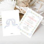 A Little Wildflower Baby Shower Kaart