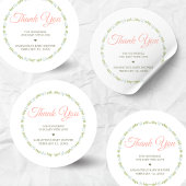 A Little Wildflower Baby Shower Ronde Sticker