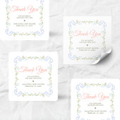 A Little Wildflower Baby Shower Vierkante Sticker