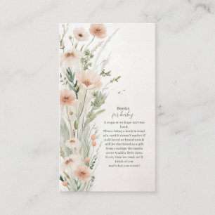 A Little Wildflower Girl Boeken voor Baby Informatiekaartje