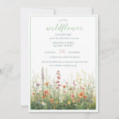 A Little Wildflower Girl Boho Baby Shower Kaart (Voorkant)