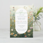 A Little Wildflower Girl Boho Baby Shower Kaart (Staand voorkant)
