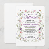 A Little Wildflower Is on Her Way Kaart (Voorkant / Achterkant)