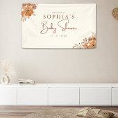 A Little Wildflower is on The Way Girl Baby Shower Spandoek