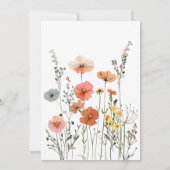 A Little Wildflower is onderweg - Bewerkbare Baby Kaart (Achterkant)