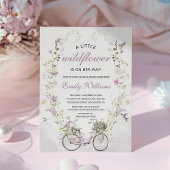 A Little Wildflower Spring Baby Shower  Kaart