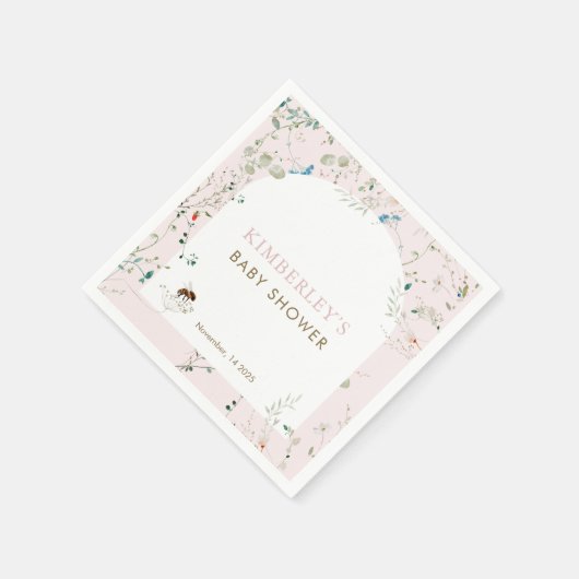 A little Wildflower Wild Flower Baby Shower Servet (Hoek)