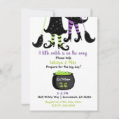 A Little Witch is op weg naar het Halloween Baby s Kaart (Voorkant)