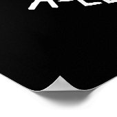 A-llama Clock Funny Llama Pun Dark BG Poster (Hoek)