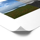 A Lone Bench Reflection Photography Poster (Hoek)