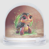 A look full of charm and adventure sneeuwbol (Achterkant)