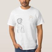 A lost soul with another soul t-shirt (Voorkant)