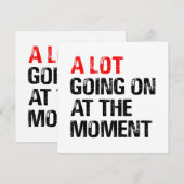 A Lot Going on at The Moment (Voorkant / Achterkant)