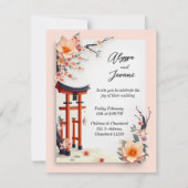 A Love Blossoming Under the Cherry Trees Kaart (Voorkant)