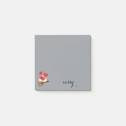 A Love Letter and A Guitar for You | Personalize Post-it® Notes (Voorkant)