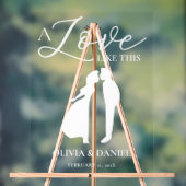 A Love Like This Romantic Wedding Welcome Acryl Bord (Neutraal)