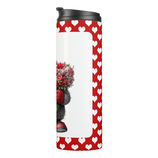 "A Love Note for You" Valentine Gnome Thermosbeker (Geroteerd rechts)