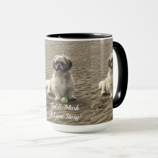 A Love Story - bewerkbare tekst en afbeelding Mok (Voorkant rechts)
