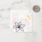 A Lovely  Bohemian-Inspired Design on a Postcard Notitiekaartje (Voorkant / Achterkant in situ)