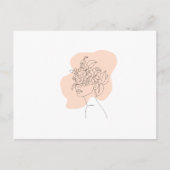 A lovely Bohemian-inspired Lady on a postcard Briefkaart (Voorkant)