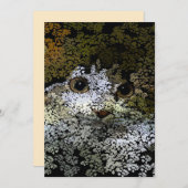 A lovely cat painting from Leaves_ Feestdagenkaart (Voorkant / Achterkant)