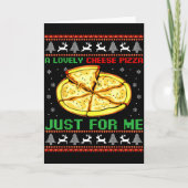 A Lovely Cheese Zza Just For Me Christmas Tree Kaart (Voorkant)