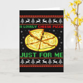 A Lovely Cheese Zza Just For Me Christmas Tree  Kaart (Gele Bloem)