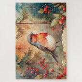 A lovely Robin in Autumn Legpuzzel (Verticaal)