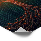 A Luminous Circuit Board Tree Poster (Hoek)