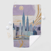 A Lunar Cityscape Golfhanddoek (Insitu)