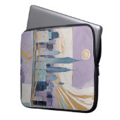 A Lunar Cityscape Laptop Sleeve (Voorkant Links)