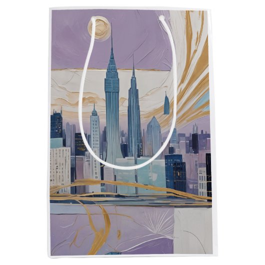 A Lunar Cityscape Medium Cadeauzakje (Voorkant)