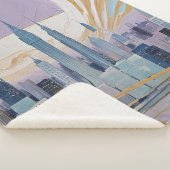 A Lunar Cityscape Sherpa Deken (3/4)