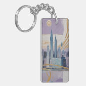 A Lunar Cityscape Sleutelhanger (Voorkant Links)