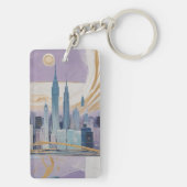 A Lunar Cityscape Sleutelhanger (achterkant)