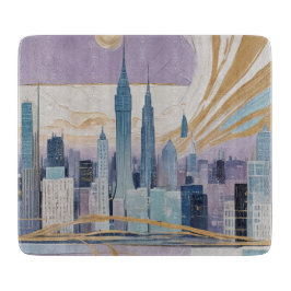 A Lunar Cityscape Snijplank