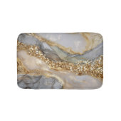 A luxurious gold and white marble background badmat (Voorkant)