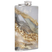 A luxurious gold and white marble background heupfles (Rechts)