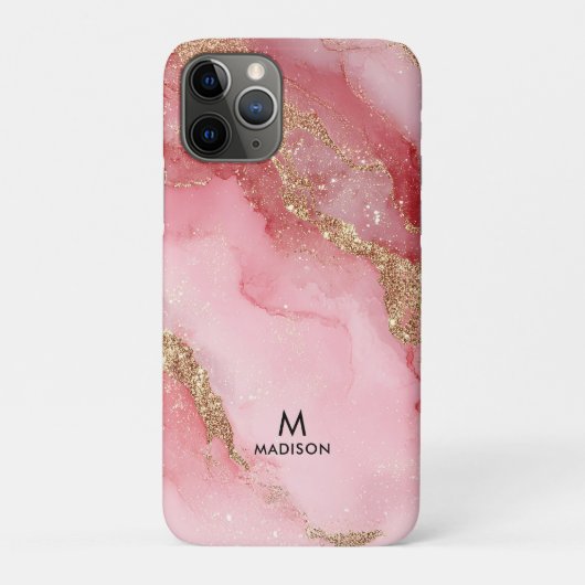 A luxurious pink marble background Case-Mate iPhone case (Achterkant)