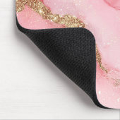 A luxurious pink marble background muismat (Hoek)