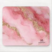 A luxurious pink marble background muismat (Voorkant)