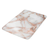 A luxurious rose-gold marble background badmat (Gekanteld)