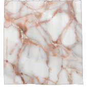 A luxurious rose-gold marble background douchegordijn (Voorkant)