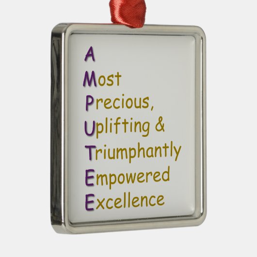 A.M.P.U.T.E.E. METALEN ORNAMENT (Rechts)