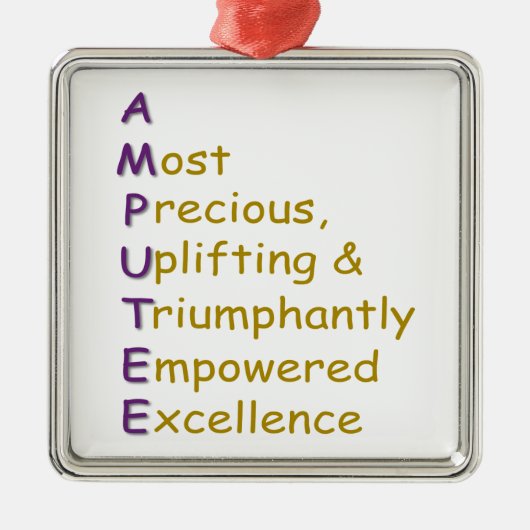 A.M.P.U.T.E.E. METALEN ORNAMENT (Voorkant)