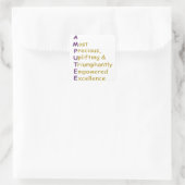 A.M.P.U.T.E.E. VIERKANTE STICKER (Tas)