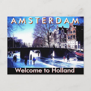 A M S T E R D A M, Welcome to Holland by Mojisola Briefkaart