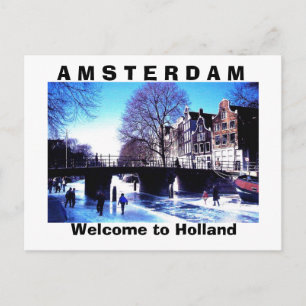 A M S T E R D A M, Welkom in Nederland Briefkaart